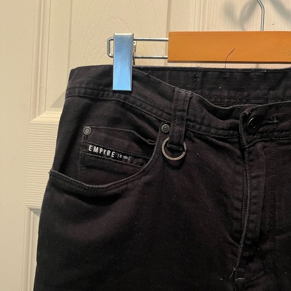 Empyre recoil super skinny black denim jeans mens 32 x 32 - Picture 5 of 5